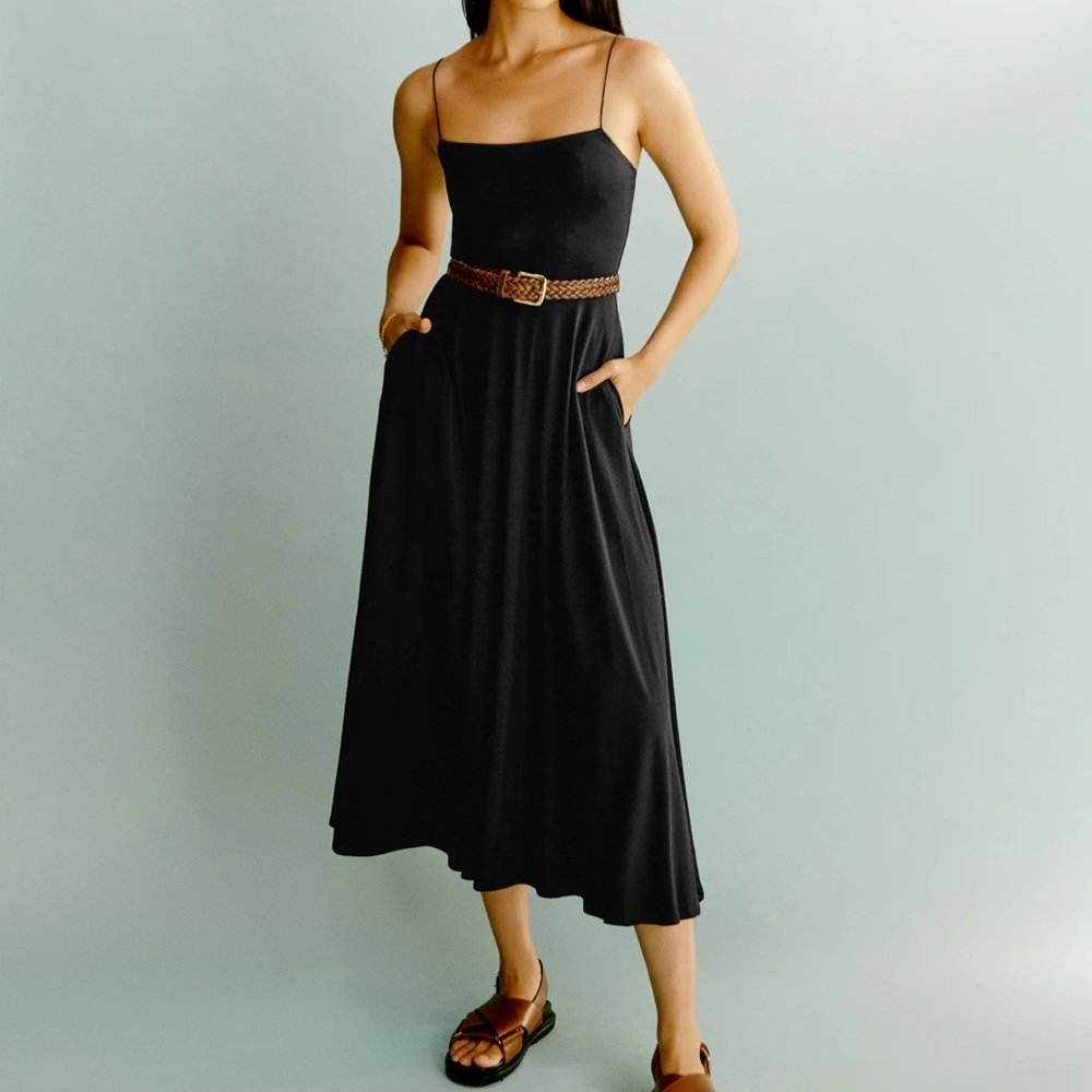 Reformation Orion knit dress, black, new with tags, size XS